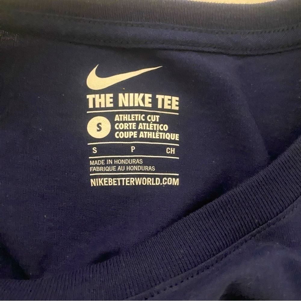 Nike Just Do It Long Sleeve T-shirt Top Small Navy - Picture 4 of 4